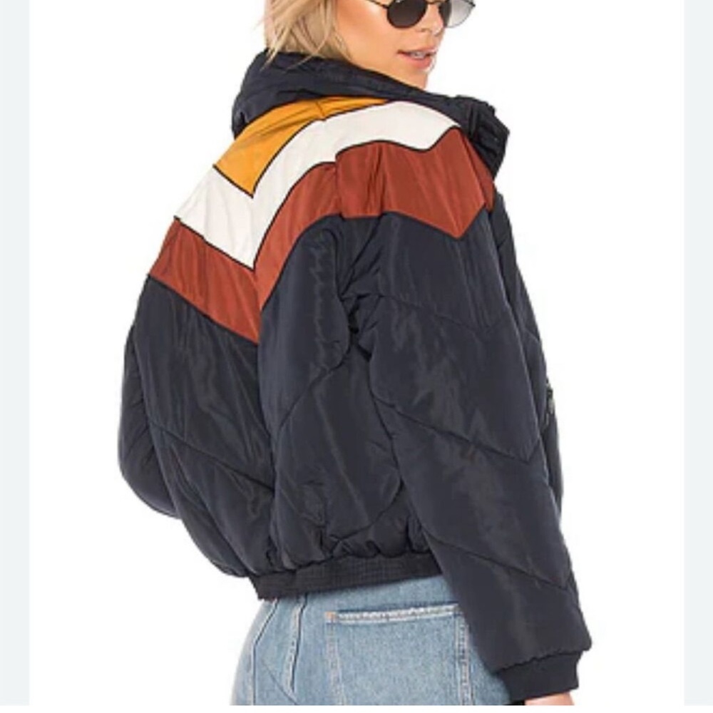 Free People Multicolor Chevron Jacket